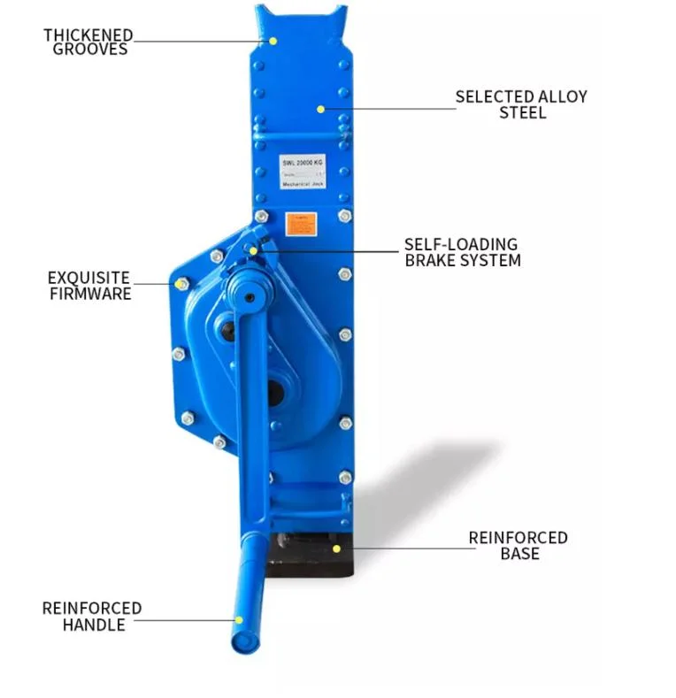 5 Ton Hydraulic Trailer Lifting Steel Rack Mechanical Jack