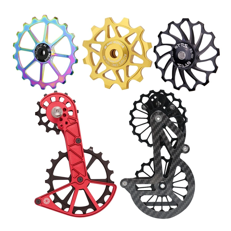 Custom MTB Mountain Road Bike Bicycle Rear Jockey Derailleur Pulley Wheel