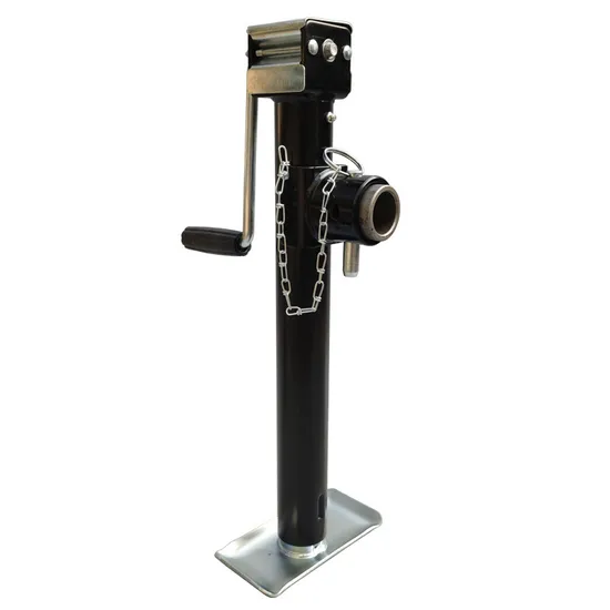 Supporto per rimorchio zincato, gambe stabilizzatrici per roulotte con oscillazione laterale per carichi pesanti da 7000 libbre