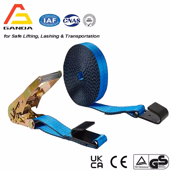 Cinghia di ancoraggio per carichi pesanti da 50 mm BS 5000 kg con cricchetto